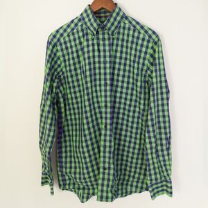 Eton Contemporary Checkered Button Down Shirt Size 40